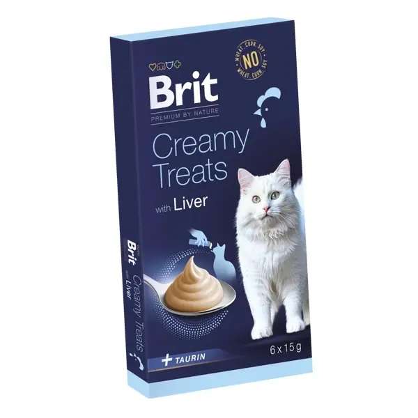 Brit Cat Creamy Treat, 6x15 grame - Image 3