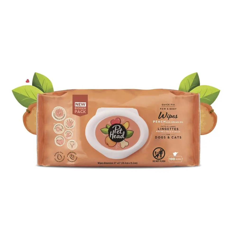 Pet Head Servetele Quick Fix, 100 bucati