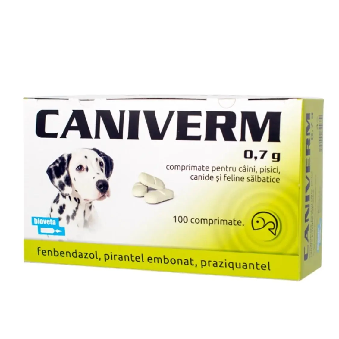 Caniverm 0.7 grame, 100 tablete (Data expirare: 30.08.2026)