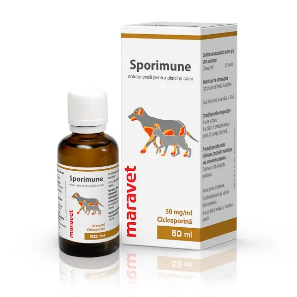 Sporimune, solutie ciclosporina 50mg/ml - Image 2