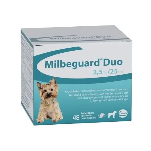 Milbeguard Duo Caine, 2.5/25mg, 1 tableta (Data expirare produs: 30.11.2026) - Image 2