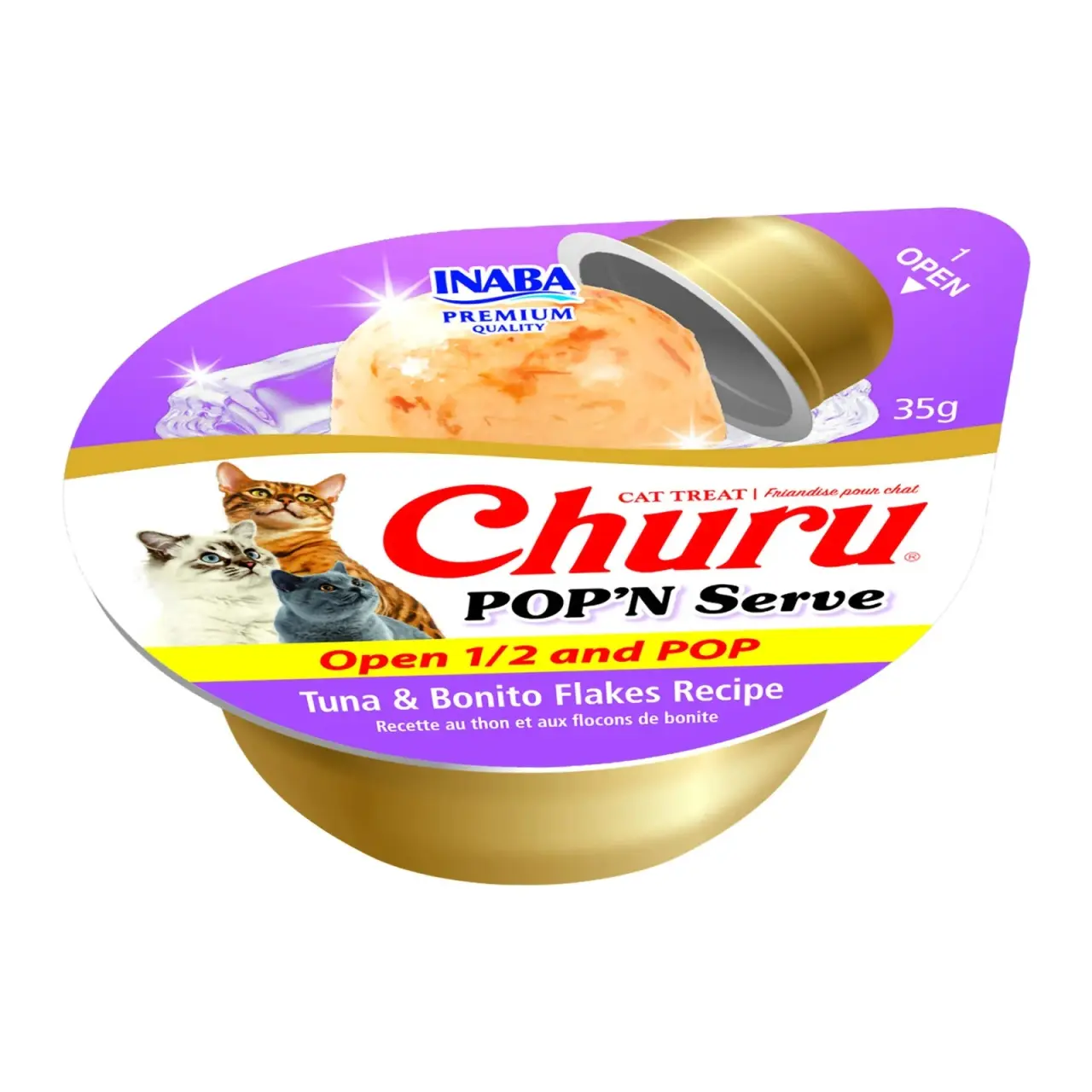 Churu Cat Pop'n Serve Ton & Fulgi Bonito, 2x35 grame - Image 2