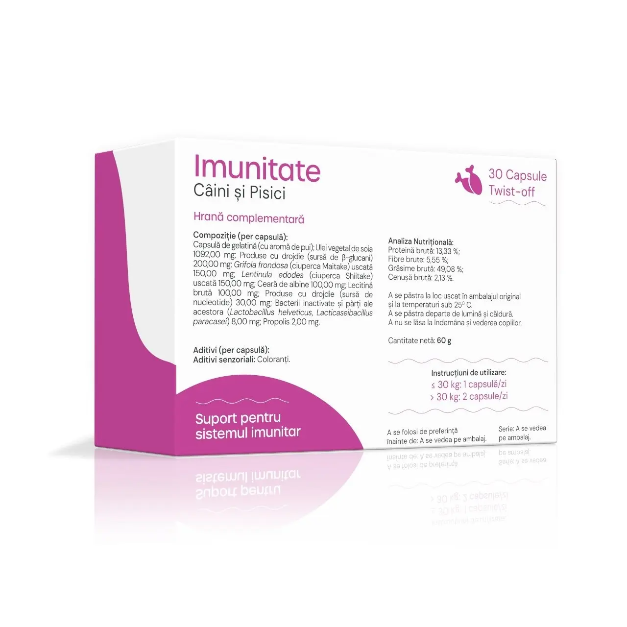 VetAria+ Imunitate, 30 capsule Twist-Off - Image 2