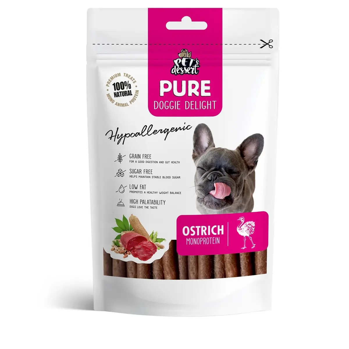 Pet's Dessert Pure Monoprotein Dogs, 80 grame - Image 2
