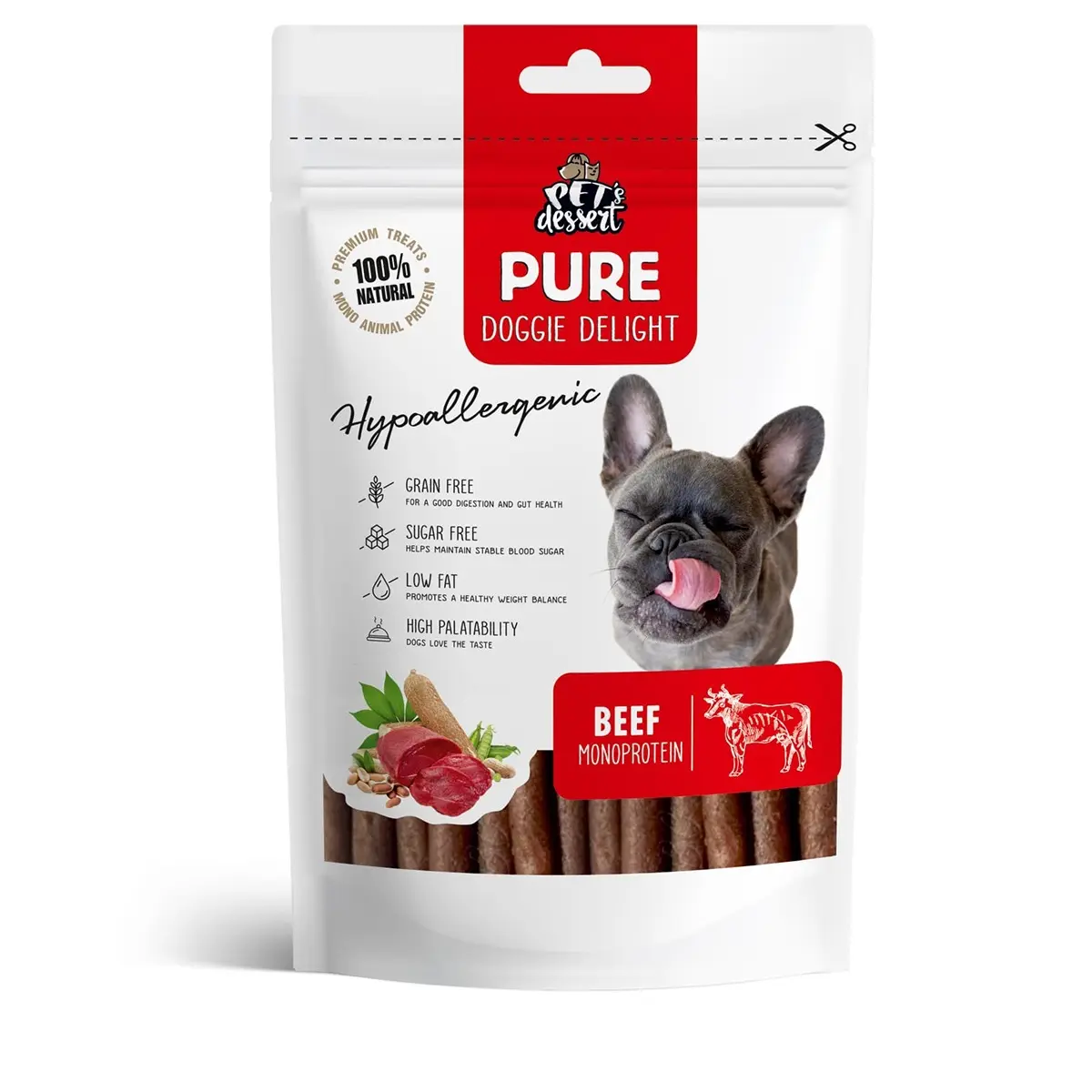 Pet's Dessert Pure Monoprotein Dogs, 80 grame - Image 3