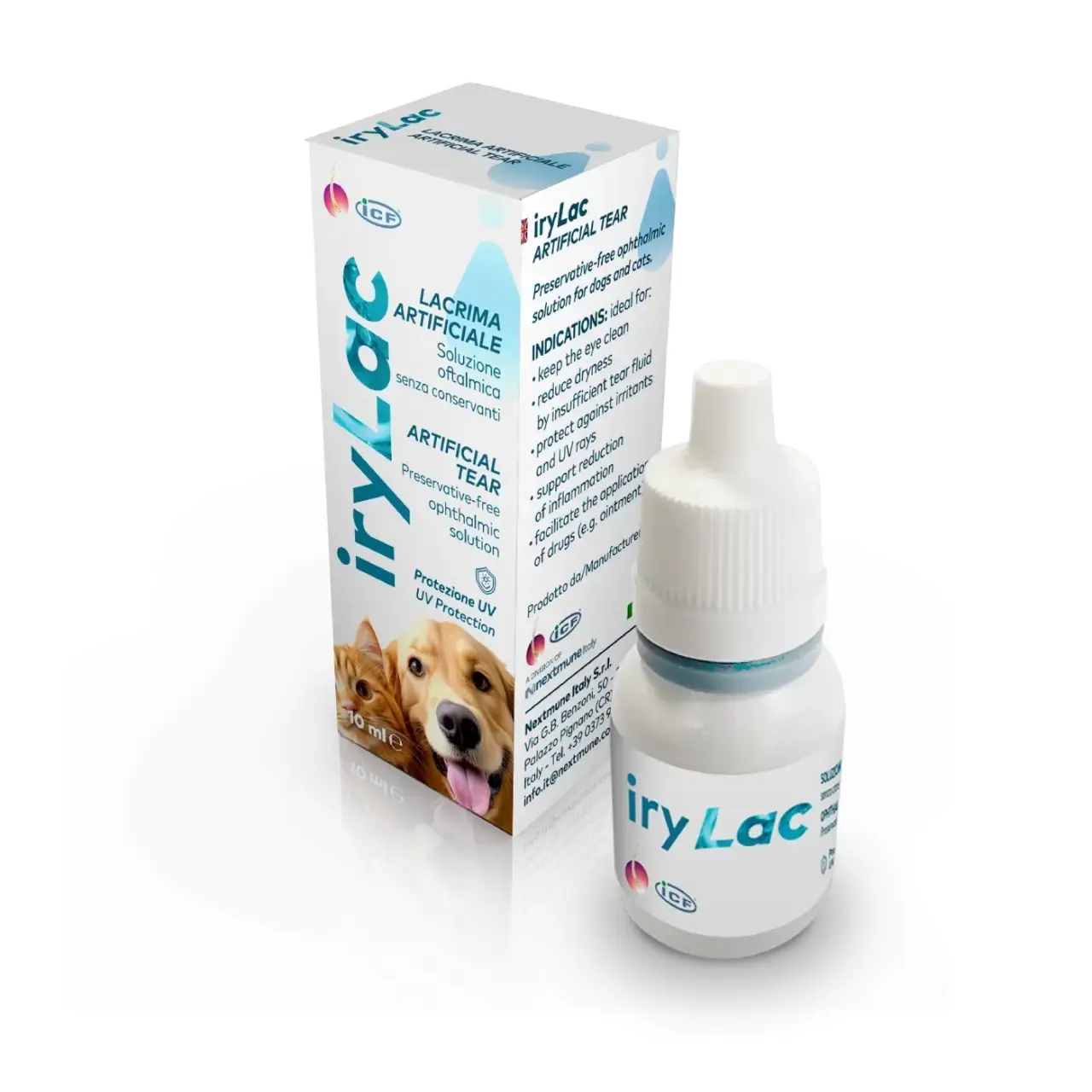 IryLAC, lacrimi artificiale caini & pisici, 10ml