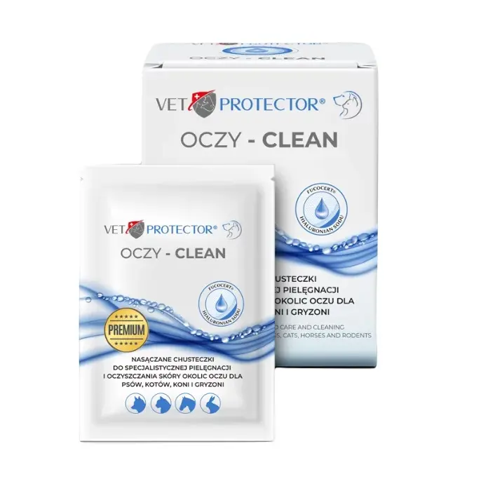Vet Protector Eyes Clean, 20 servetele (Data expirare produs: 30.06.2026)