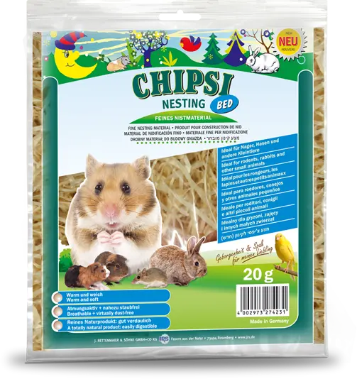 Asternut pentru Rozatoare Chipsi Nesting Bed 20g