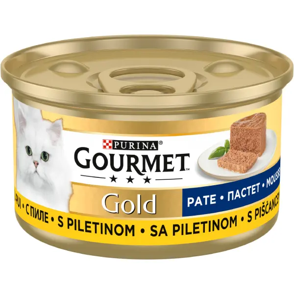 PURINA® GOURMET® GOLD, cu Pui, pate, hrana umeda pentru pisici, 85 g