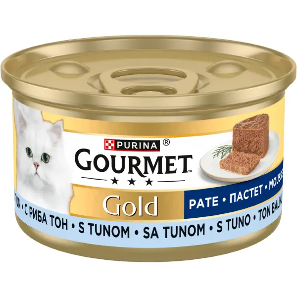 PURINA® GOURMET® GOLD, cu Ton, pate, hrana umeda pentru pisici, 85 g
