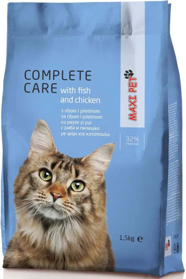 MAXI PET Complete Care Peste si Pui, hrana pentru pisici adulte 1,5kg