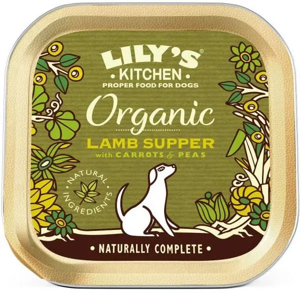 LILY'S KITCHEN Organic Lamb Supper Conserva pentru caini, cu miel/morcovi 150g