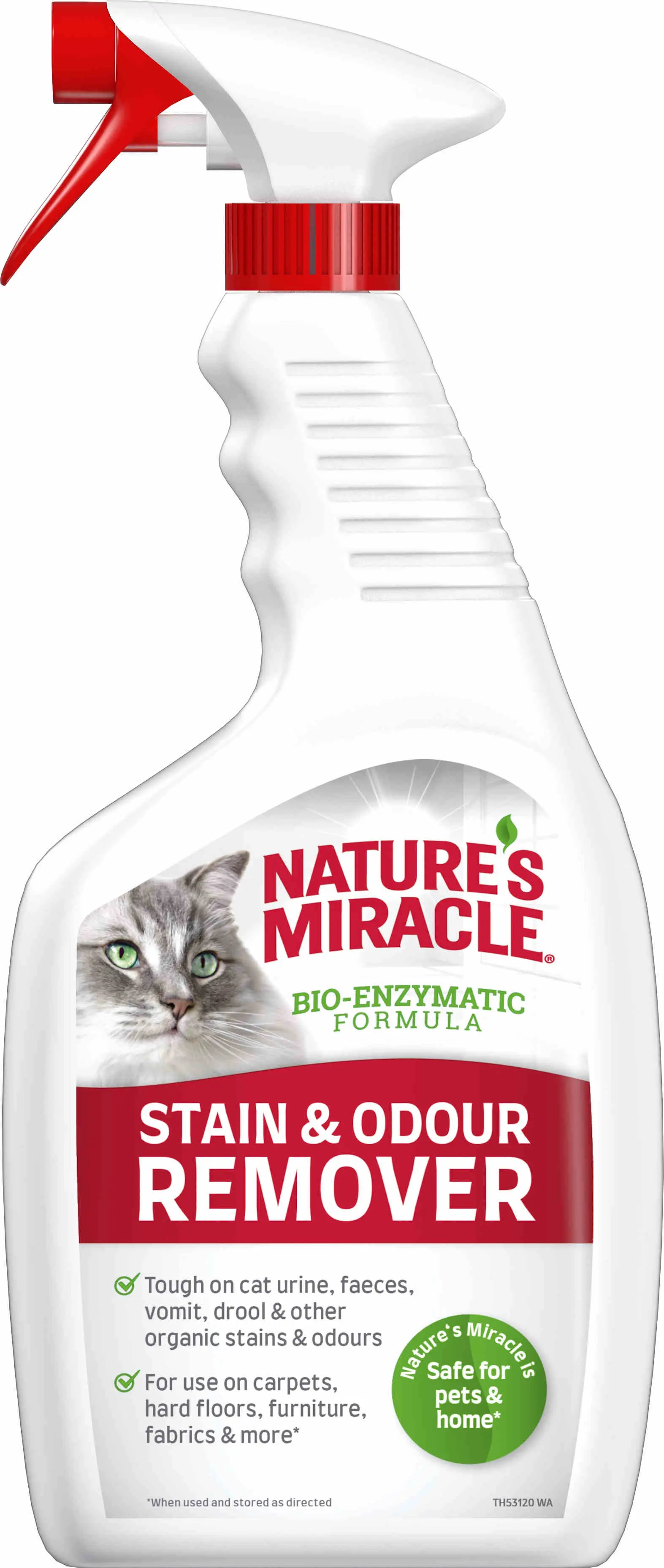 NATURE'S MIRACLE Pisici, solutie pentru pete si mirosuri neplacute 709ml