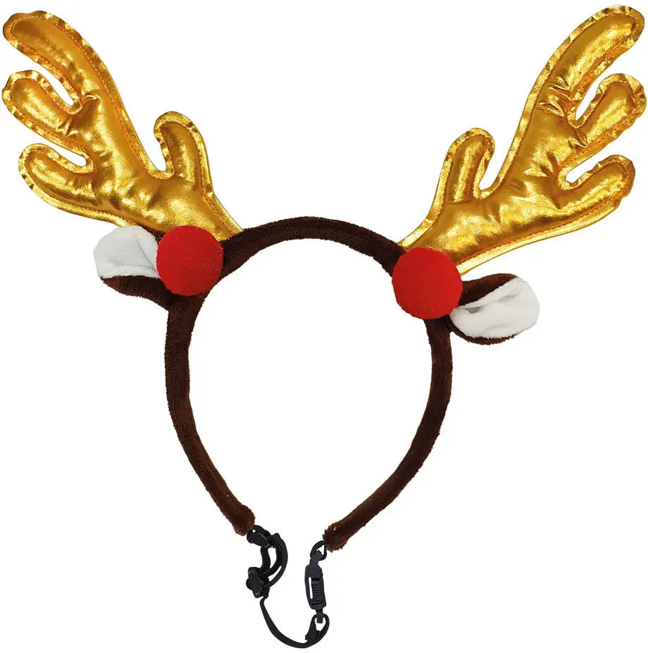 NOBBY Bentita pentru caini, cu cornite de Ren, editie Craciun, 15 cm