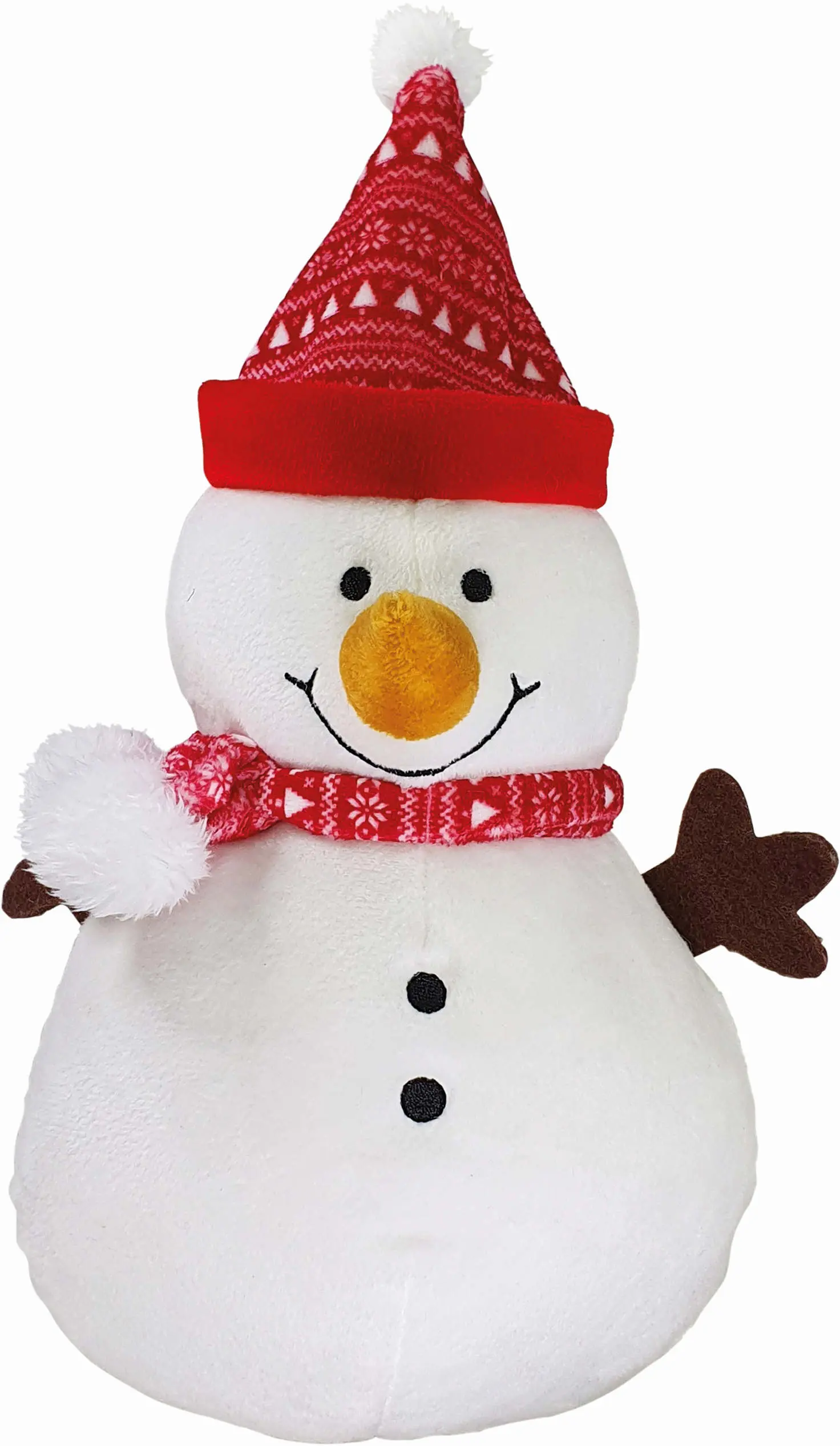 NOBBY Jucarie pt caini Om de zapada, din plus, ed. Craciun, 28 cm