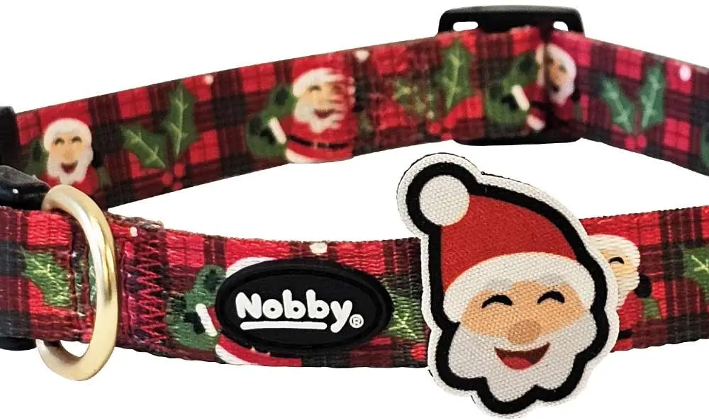 NOBBY Zgarda pentru caini SANTA,  Xmas, ed. Craciun