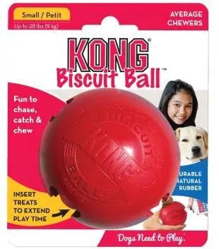 OUTLET KONG Jucarie pentru caini Biscuit Ball Small, 13x10,5x7cm