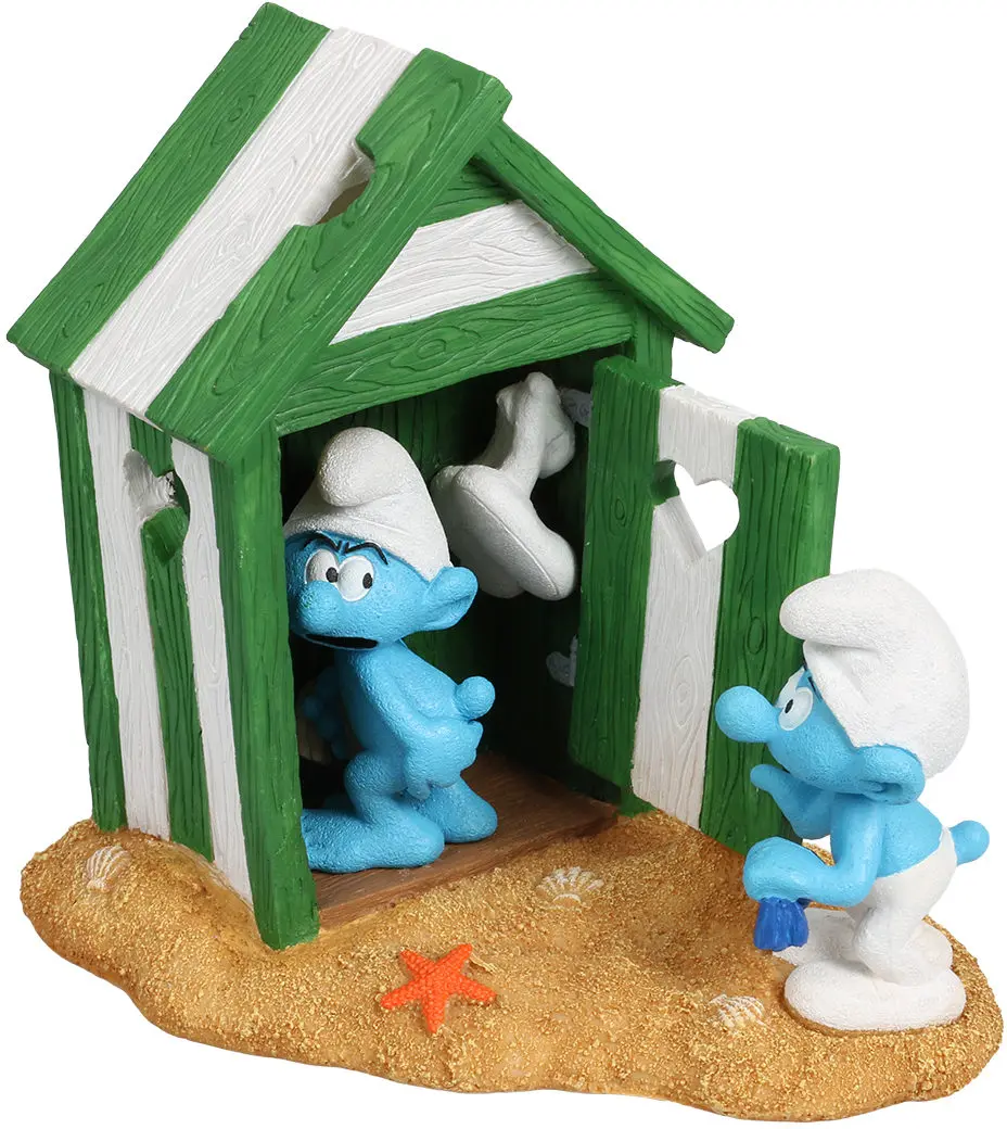 OUTLET STRUMFI Decoratiune pentru acvarii, Cabina de plaja, 14,5x11,4x14,6cm