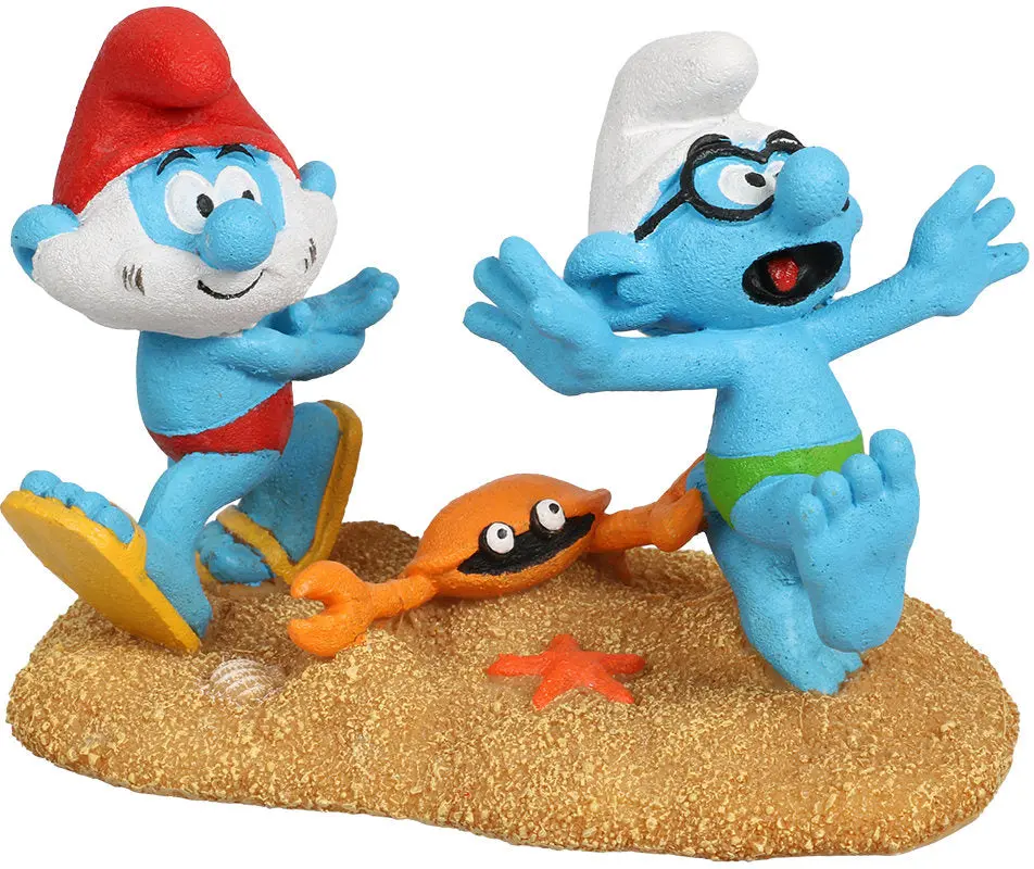 OUTLET STRUMFI Decoratiune pentru acvarii, Papa si Brainy, 11,5x6,8x8cm