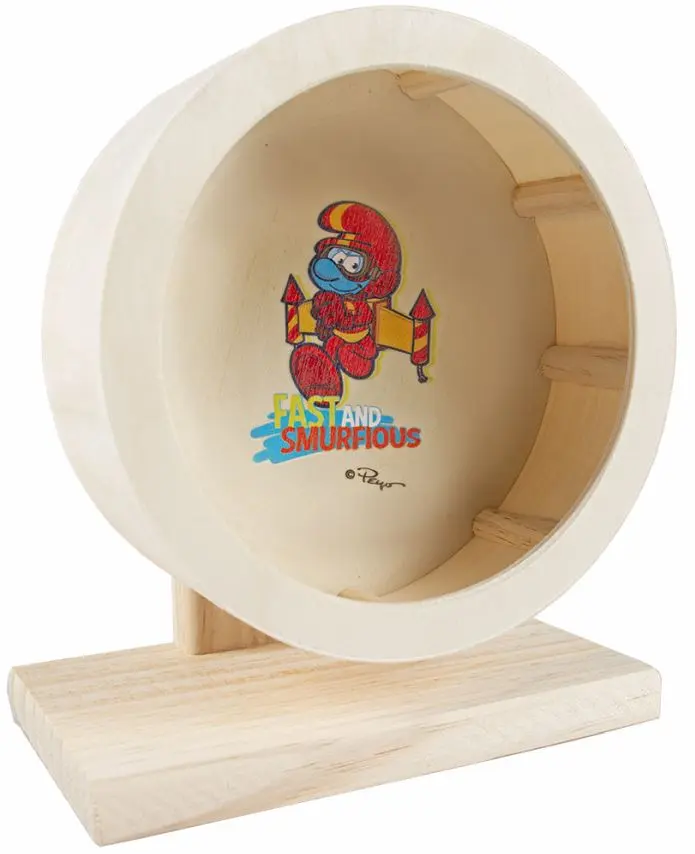 OUTLET STRUMFI Roata pentru hamsteri, din lemn, Jetpack, 15 cm