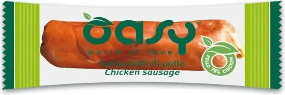OASY Delicatese pentru caini Carnat din Pui, 1 bucata 8g