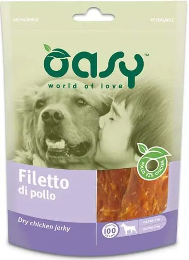 OASY Delicatese pentru caini File deshidratat de Pui 100g