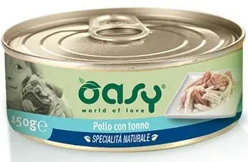 OASY Specialita' Naturali Conserva pentru caini, cu Pui si Ton 150g