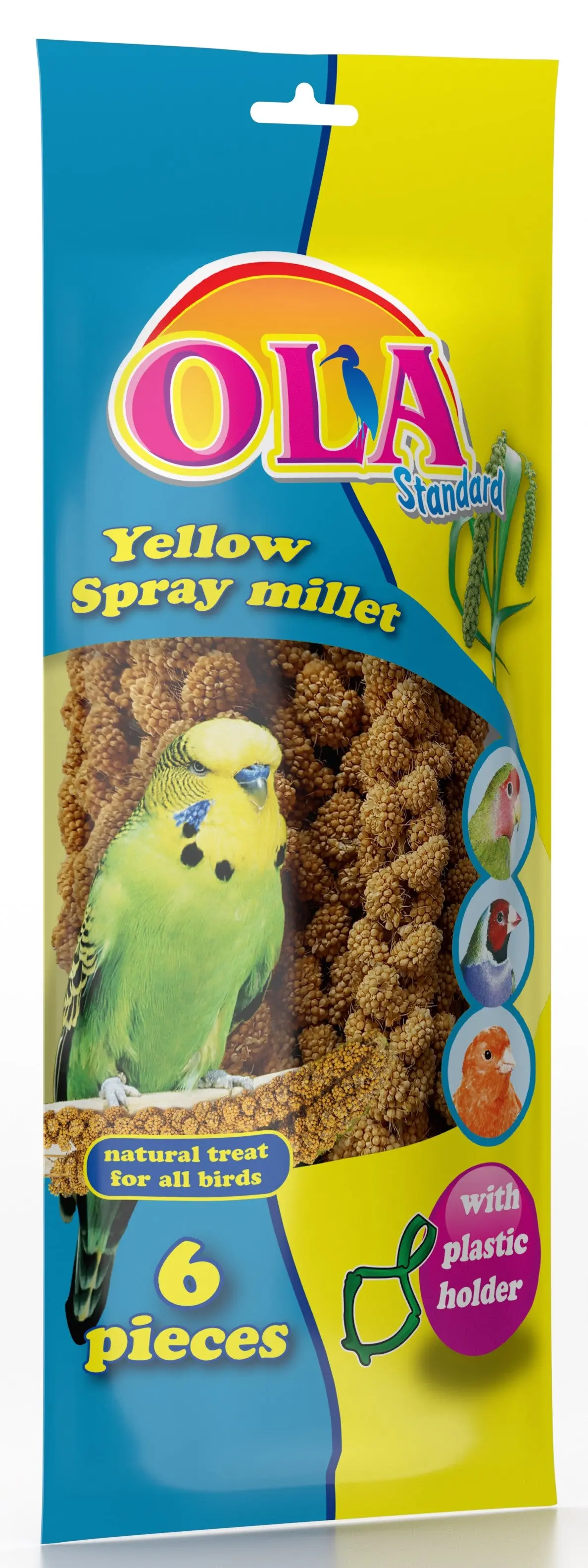 OLA Crengute de mei galben, pachet de 6 bucati  + suport 140g