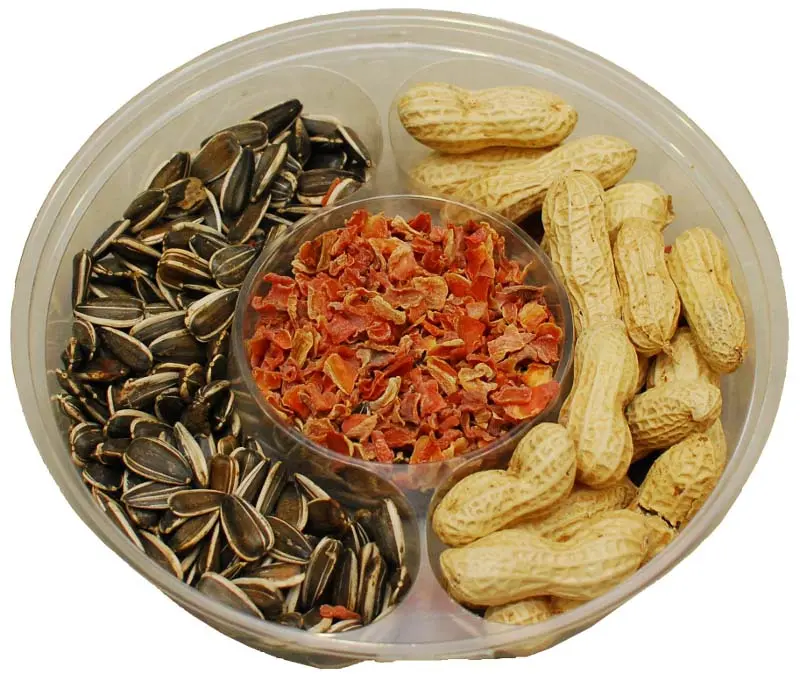 OLA Party 6 Hrana complementara rozatoare si pasari, seminte, morcov, alune 150g