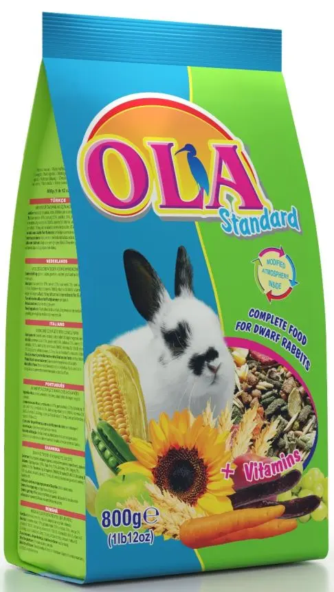OLA Standard + Vitamins Hrana completa pentru iepuri pitici 800g