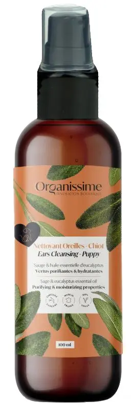 ORGANISSIME BIO Gel de curatare a urechilor, pentru catei 100 ml