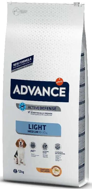 ADVANCE Medium LIGHT, Pui si orez, 12kg