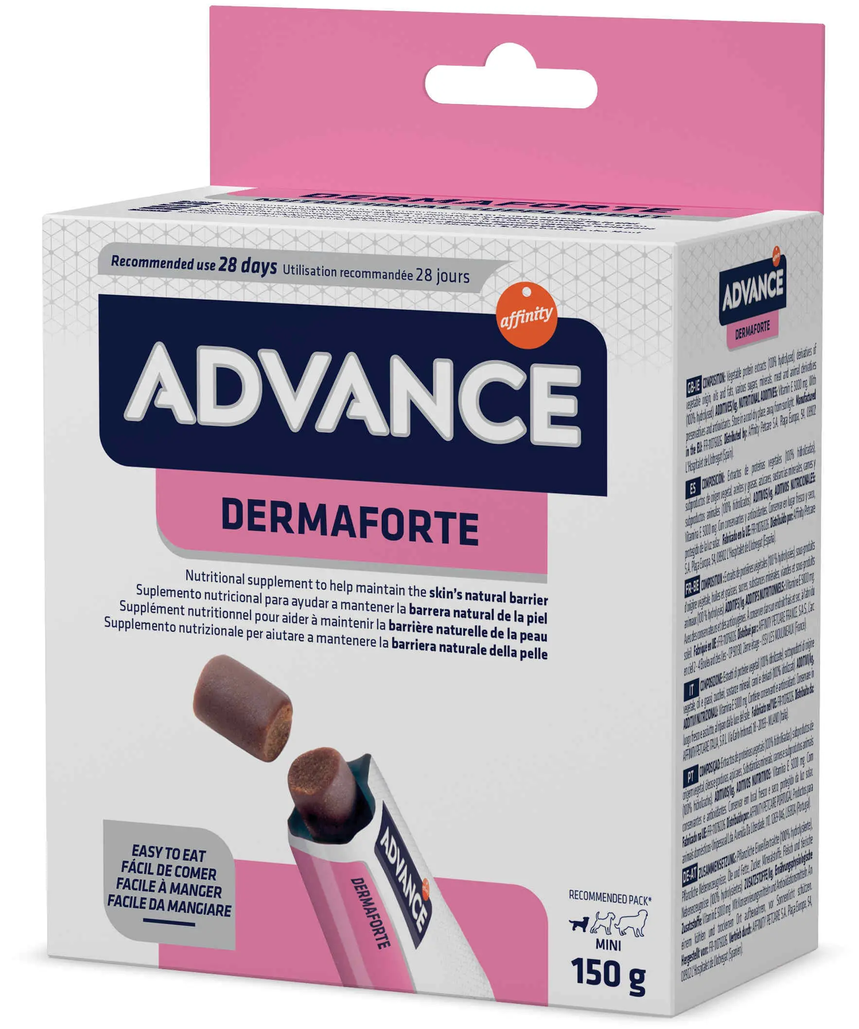 ADVANCE VD DermaForte Supliment pentru caini, 150g
