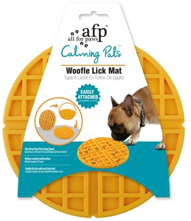 ALL FOR PAWS Calm Pals Jucarie pentru calmare Woofle Lick Mat, 20x20cm