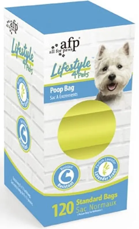 ALL FOR PAWS Lifestyle 4 Pet Saci pentru fecale de caini, 15 role x 8 buc