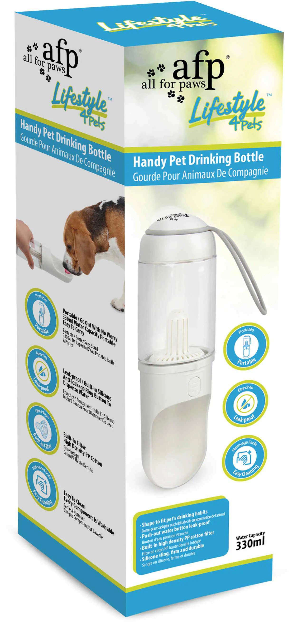 ALL FOR PAWS Lifestyle 4 Pets Sticla adapatoare pentru caini, 330ml