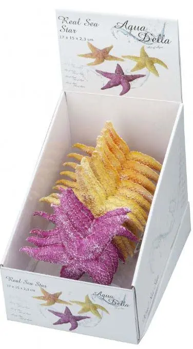 AQUA D'ELLA Decoratiune pentru acvarii Stea de Mare, mix 17x15x2,3cm