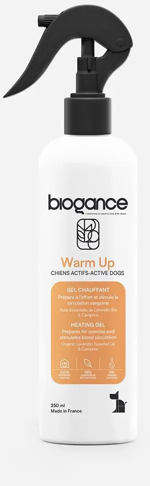 BIOGANCE Gel de incalzire pentru caini, pentru caini activi 250 ml