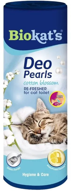 BIOKAT'S Deo Perls Cotton Blossom, perle parfumate pentru litiera 700g