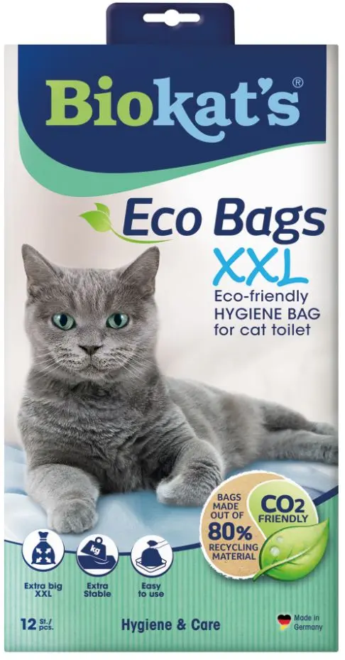 BIOKAT'S ECO Pungi pentru litiera XXL 12 Buc