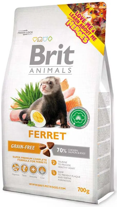 BRIT ANIMALS Ferret, hrana completa pentru dihori 700g