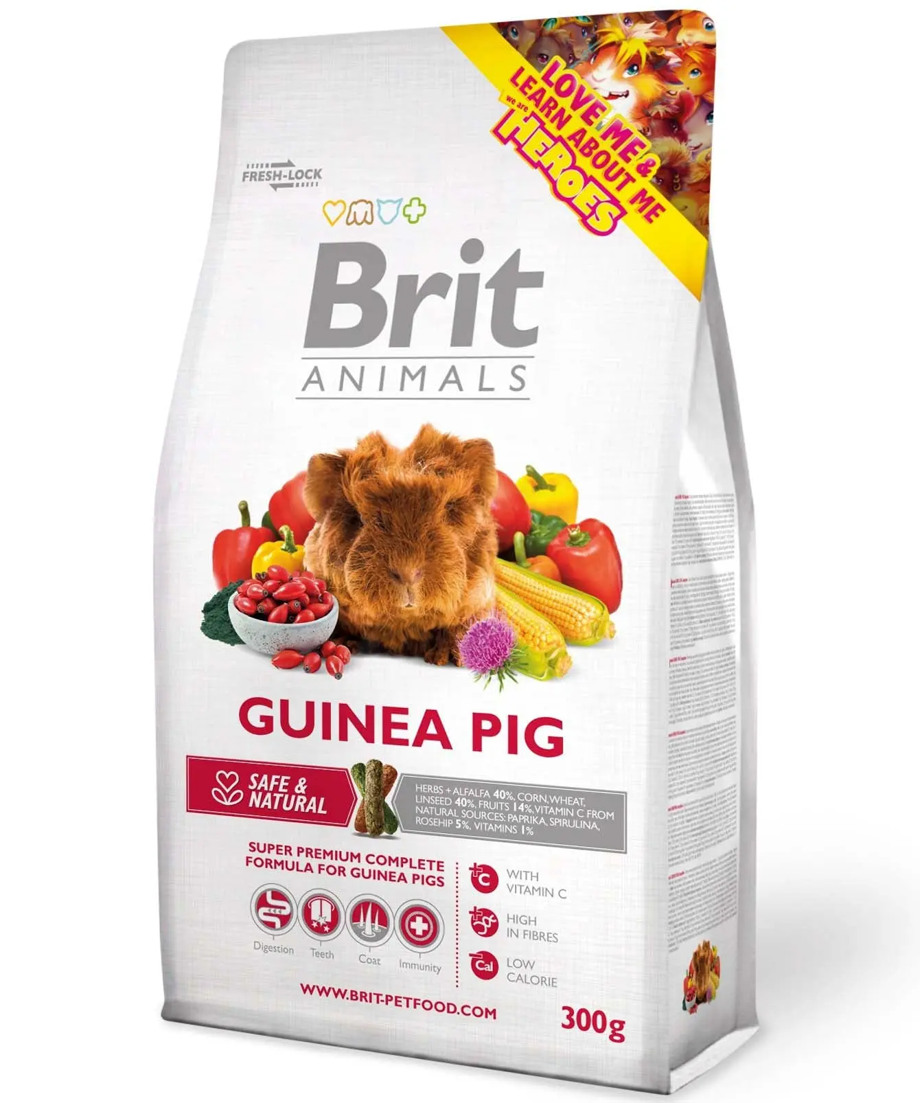 BRIT ANIMALS Guinea pigs, hrana completa pentru Porcusori de Guineea 300g