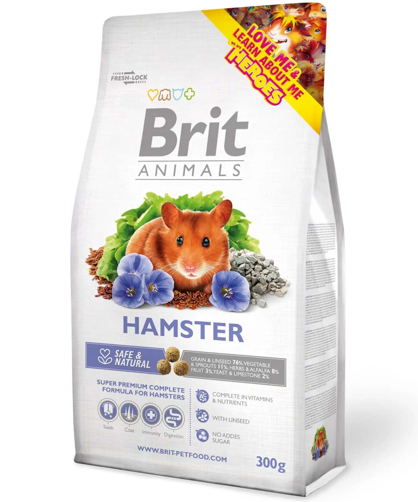 BRIT ANIMALS Hamster, hrana completa pentru hamsteri 300g