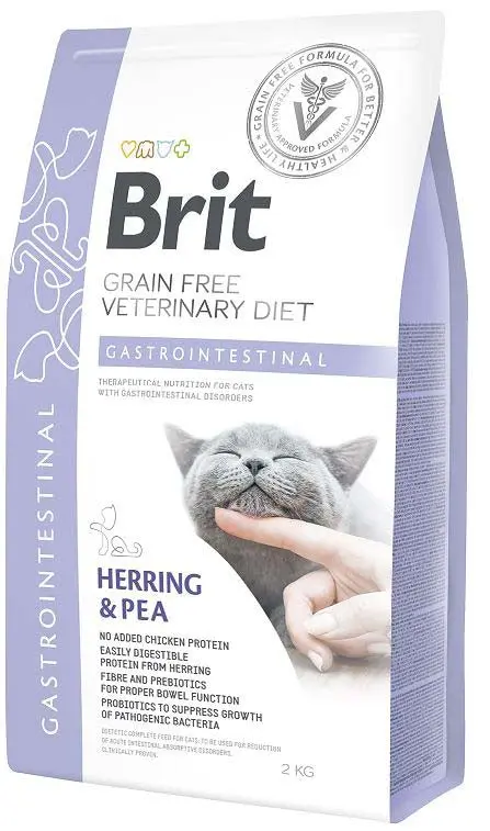 BRIT VD Gastrointestinal pentru pisici, reducerea tulburarilor intestinale