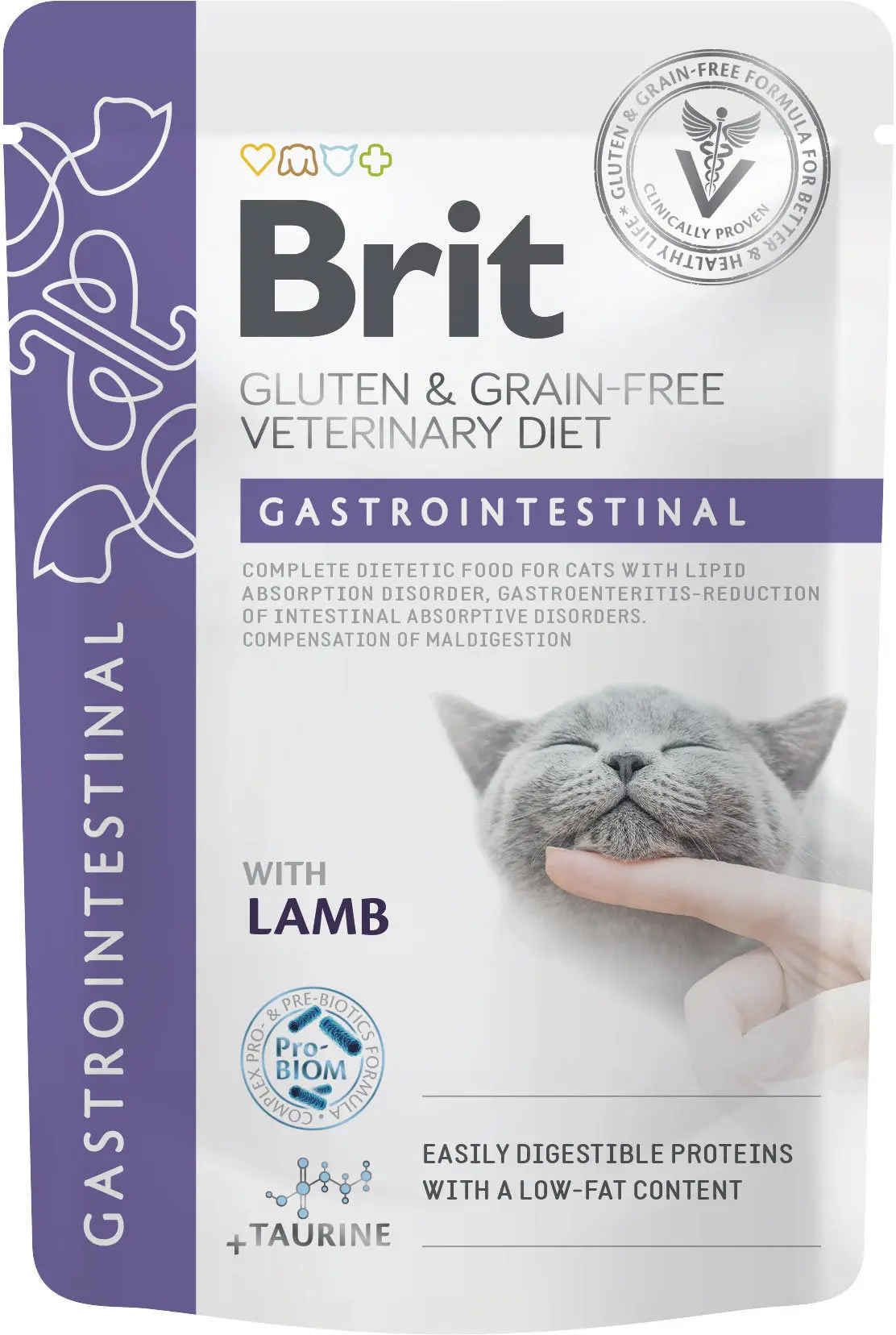 BRIT VD Gastrointestinal Plic pentru pisici, tulburari gastrointestinale 85g