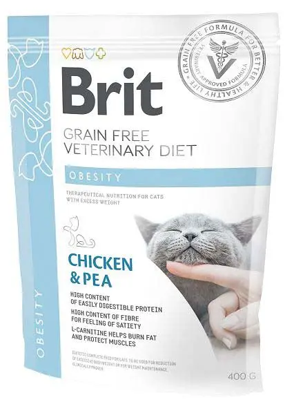 BRIT VD Obesity pentru pisici, reducerea greutatii corporale excesive