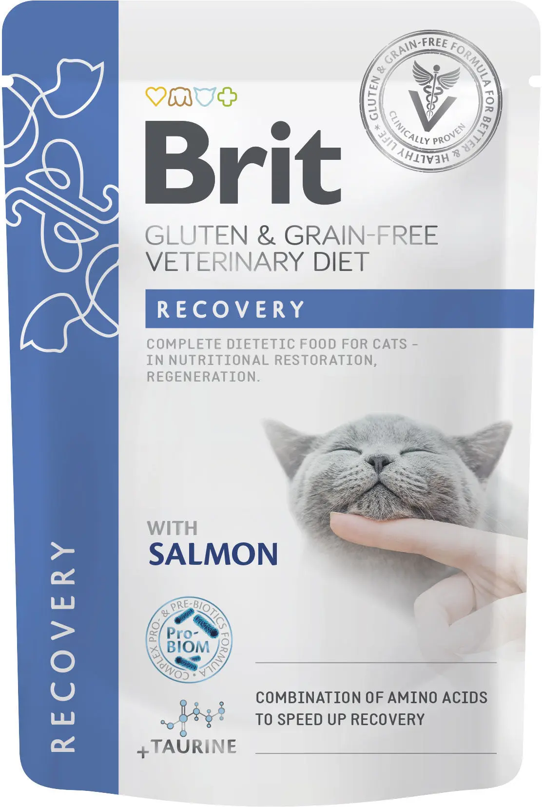 BRIT VD Recovery, Plic pentru pisici, recuperare, refacere nutritiva 85g
