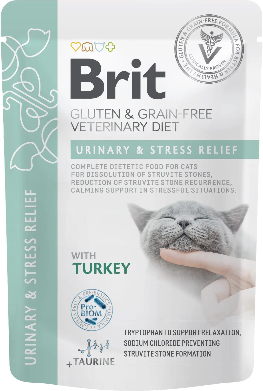 BRIT VD Urinary&Stress Relief, Plic pentru pisici, dizolvare struviti 85g