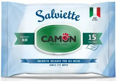 CAMON Servetele umede pentru toaletarea ochilor 15 bucati