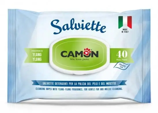 CAMON Servetele pentru curatare, cu Aloe Vera si Ylang-Ylang 40 bucati